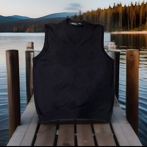 XLT Claiborne Black Sweater Vest